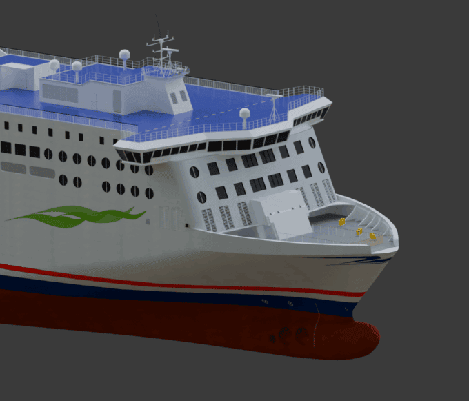 Stena Line Sim Stena Line Ferry – 3D model (OBJ/BLEND) – SIM3D