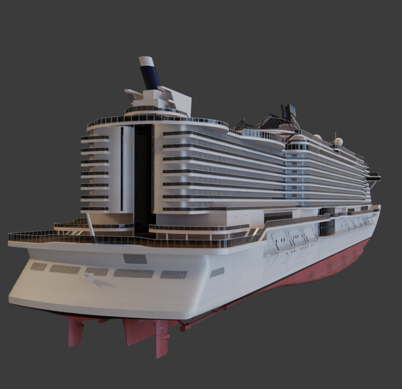 MSC Seaside - 3D model (.BLEND) - Image 2