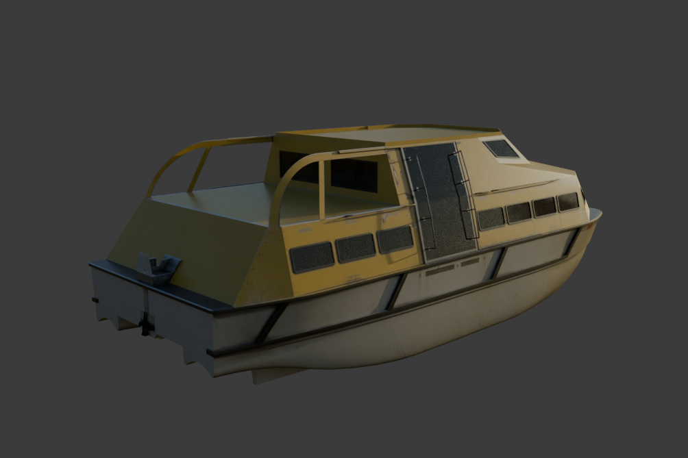 Fassmer Tenderboat 3D Model (BLEND) - Image 2