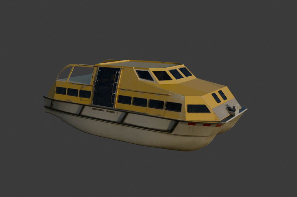 Fassmer Tenderboat 3D Model (BLEND)