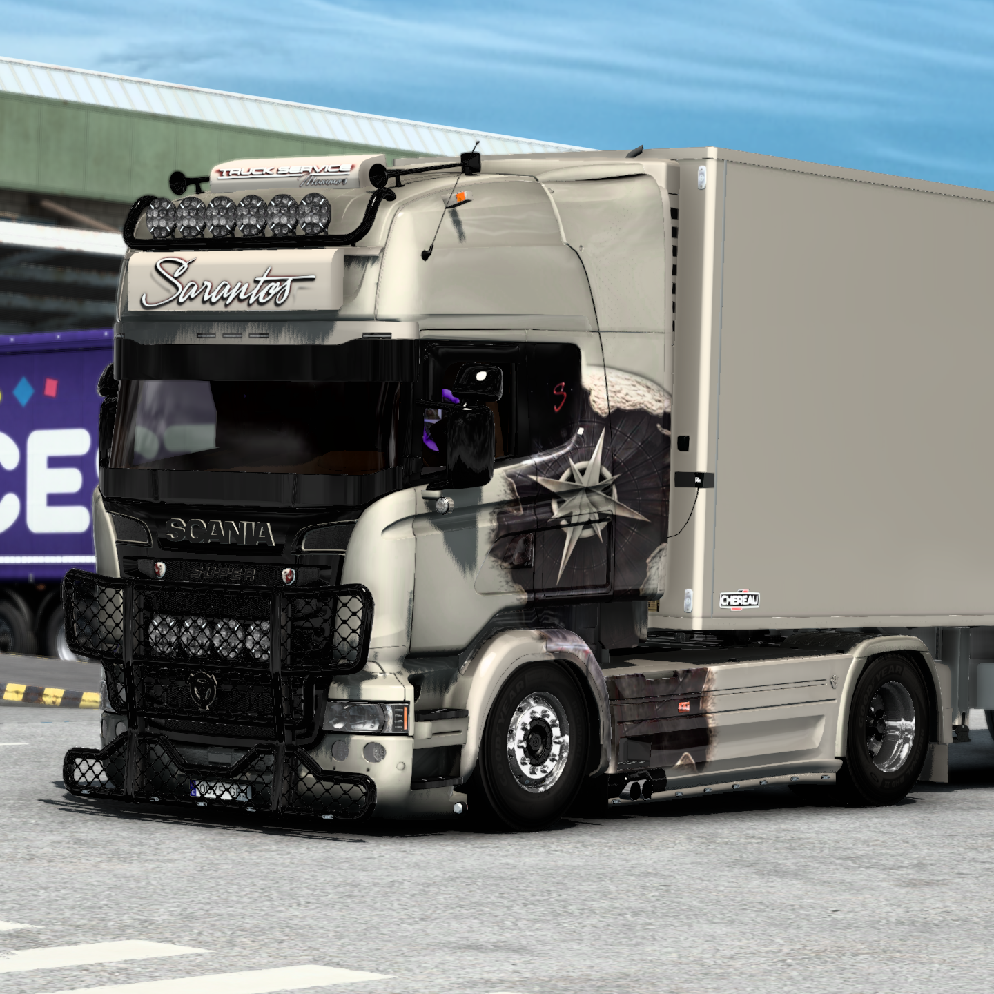 Scania R Sarantos "Frigo Leader" Combo Skin (RJL)
