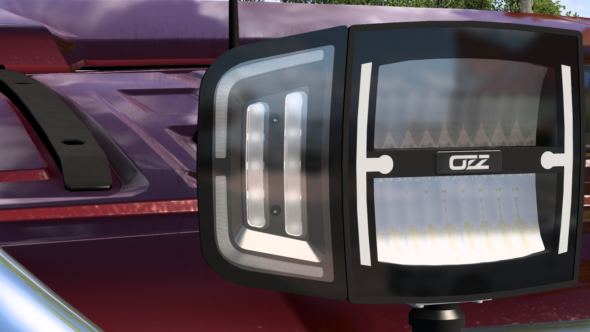 OZZ XH1 Left & Right Aux LED WorkLight ETS2 Mod