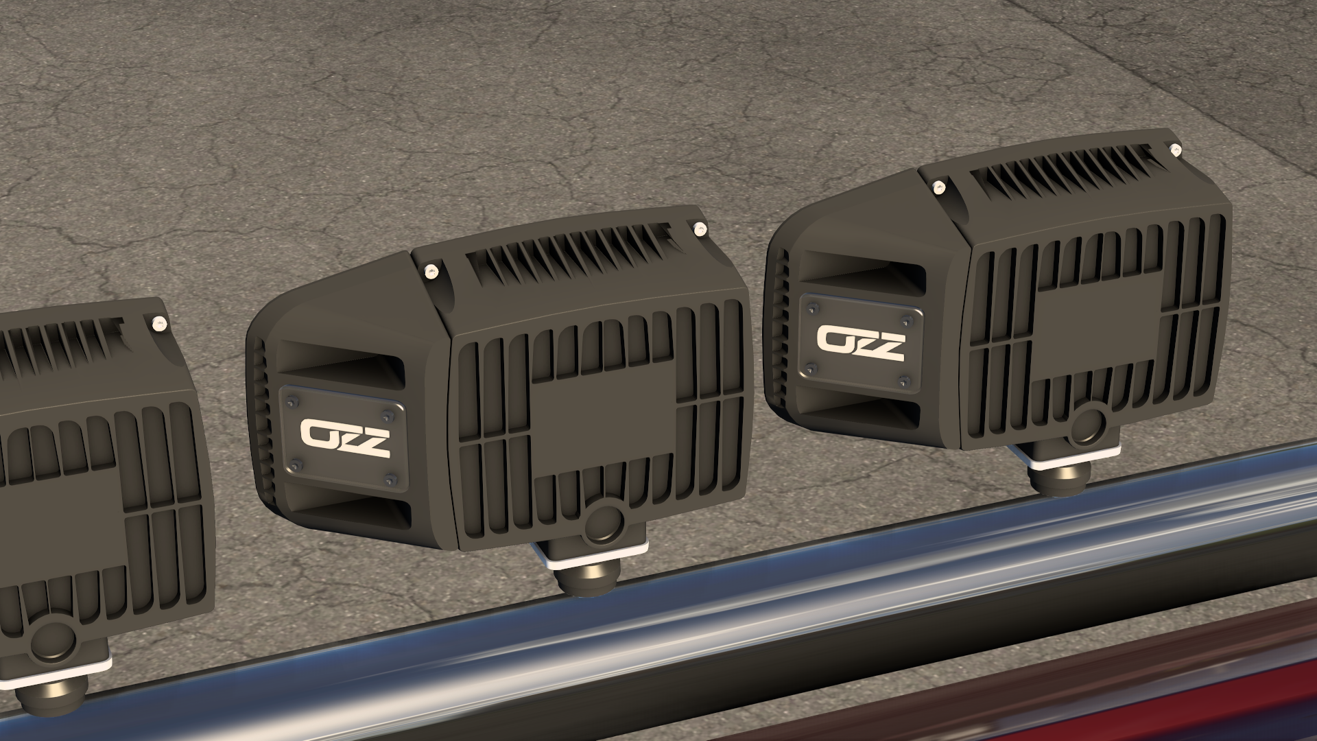 OZZ XH1 Left & Right Aux LED WorkLight ETS2 Mod - Image 3