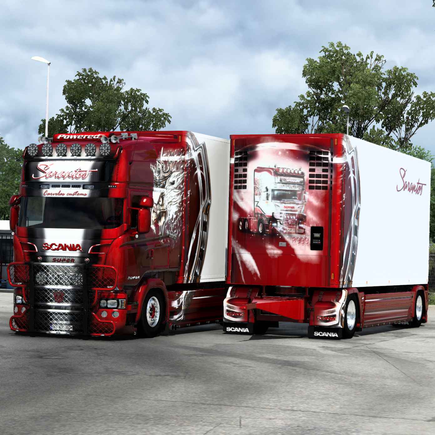 Sarantos Scania R999 Combo Skin (RJL Tandem)