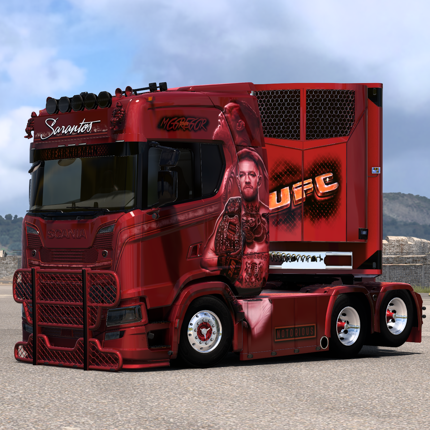 Scania 770S Sarantos "Conor McGregor" Combo Skin (V. Mourtos Standalone)