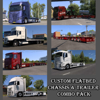 Custom Flatbed Chassis and Trailer Combo Pack